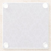 Dessous-de-verre En Verre Papier peint violet luxueux (Dos)