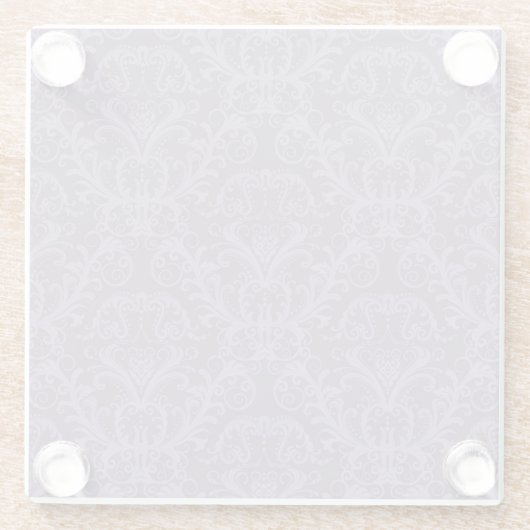 Dessous-de-verre En Verre Papier peint violet luxueux (Dos)