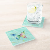 Dessous-de-verre En Verre Papillon (Incliné)