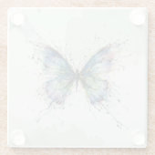 Dessous-de-verre En Verre Papillon (Dos)