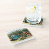 Dessous-de-verre En Verre Papillon Elf Art Cute Elves Papillons (Incliné)