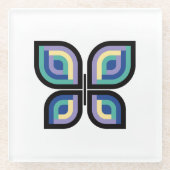 Dessous-de-verre En Verre Papillon Pétal Prism (Devant)