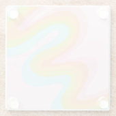 Dessous-de-verre En Verre Pâque arc-en-ciel pastel (Dos)