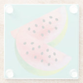 Dessous-de-verre En Verre Pâque demi rose (Dos)