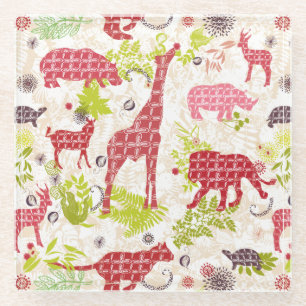 Dessous-de-verre En Verre Paradis de jungle