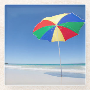 Dessous-de-verre En Verre Parapluie sur la plage Australie
