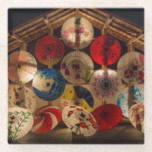 Dessous-de-verre En Verre Parasols lumineux