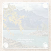 Dessous-de-verre En Verre Parc national Banff, Alberta, Canada (Dos)