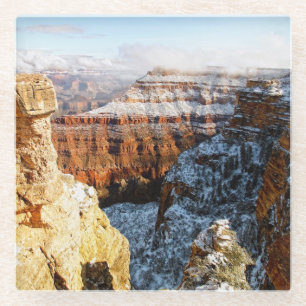 Dessous-de-verre En Verre Parc national de canyon grand, Arizona, Etats-Unis