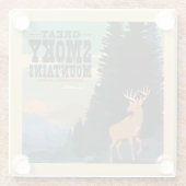 Dessous-de-verre En Verre Parc national des Great Smoky Mountains (Dos)