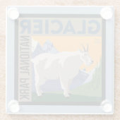 Dessous-de-verre En Verre Parc national du Glacier | Chèvre (Dos)