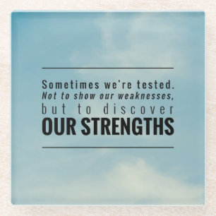 Dessous-de-verre En Verre Parfois nous sommes examinés