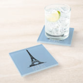 Dessous-de-verre En Verre Paris (Incliné)