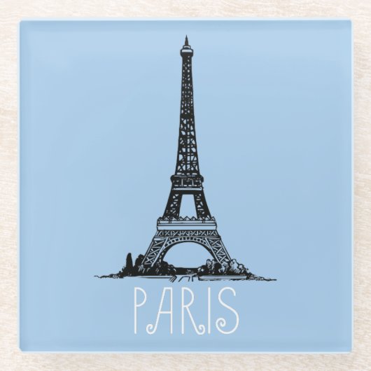 Dessous-de-verre En Verre Paris (Devant)