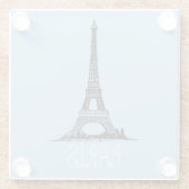 Dessous-de-verre En Verre Paris (Dos)