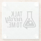 Dessous-de-verre En Verre Parler Nerdy (Dos)