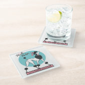 Dessous-de-verre En Verre Parlure de caniche (Incliné)