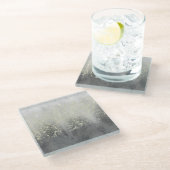 Dessous-de-verre En Verre Parties scintillant (Incliné)