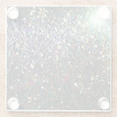 Dessous-de-verre En Verre Parties scintillant comète et étoiles (Dos)