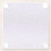 Dessous-de-verre En Verre Parties scintillant Ombre Parkle violet (Dos)