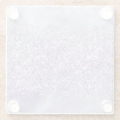 Dessous-de-verre En Verre Parties scintillant violette brillante (Dos)