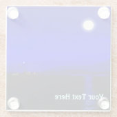 Dessous-de-verre En Verre Passage au clair de lune (Dos)