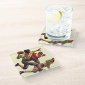 Dessous-de-verre En Verre Passe du quart (Incliné)