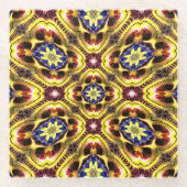 Dessous-de-verre En Verre Passiflora Caerulea Motif (Devant)