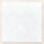 Dessous-de-verre En Verre Pastel Art Abstrait (Dos)