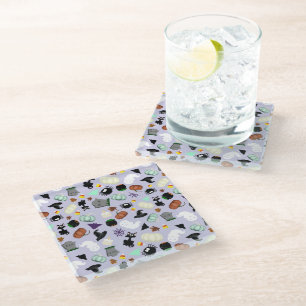 Dessous-de-verre En Verre Pastel Halloween