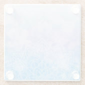 Dessous-de-verre En Verre Pastel Mandela rose et violet (Dos)