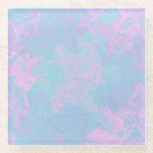 Dessous-de-verre En Verre Pastel marbré