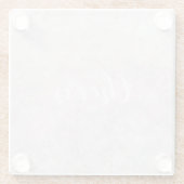 Dessous-de-verre En Verre Pastel Pink Bokeh Design Dessous de verre en verre (Dos)