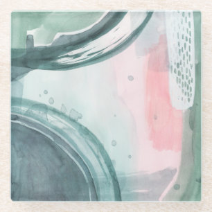 Dessous-de-verre En Verre Pastel Scribe - Aquarelle