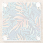Dessous-de-verre En Verre Pastel Tropical Botanical Abstrait (Dos)