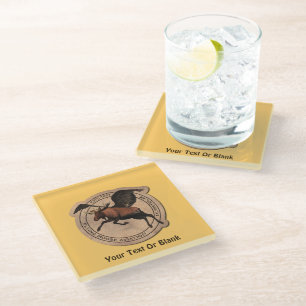 Dessous-de-verre En Verre Patch Flying Moose Aviation
