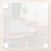 Dessous-de-verre En Verre patinage de plage (Dos)