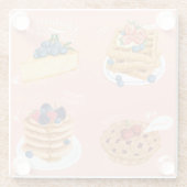 Dessous-de-verre En Verre Pâtisseries (Dos)