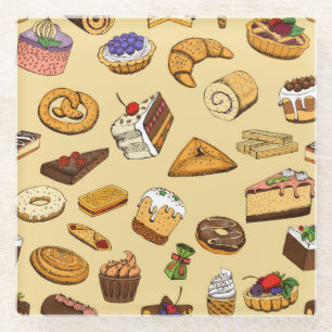 Dessous-de-verre En Verre Pâtisseries
