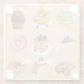 Dessous-de-verre En Verre Pâtisseries (Dos)