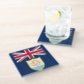 Dessous-de-verre En Verre Patriotic Flag (Incliné)