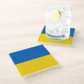 Dessous-de-verre En Verre Patriotic Ukraine (Incliné)