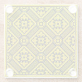 Dessous-de-verre En Verre Pattern de Medieval Yellow (Dos)