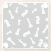 Dessous-de-verre En Verre Patters piézo-bleus (Dos)