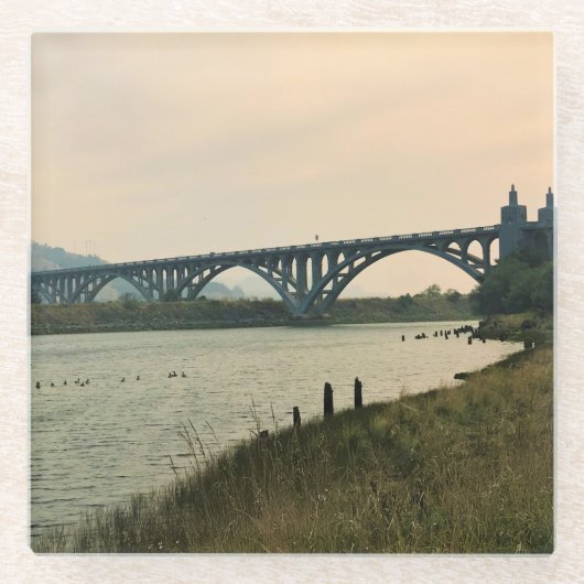 Dessous-de-verre En Verre Patterson Bridge, Gold Beach, Oregon (Devant)