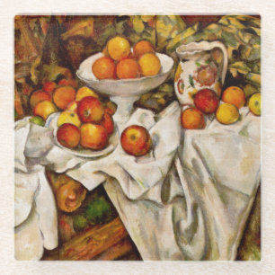 Dessous-de-verre En Verre Paul Cezanne Pommes Oranges Impressionnisme