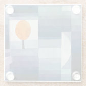 Dessous-de-verre En Verre Paul Klee Abstrait Tree Blue Peinture (Dos)