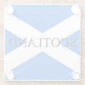 Dessous-de-verre En Verre Pavillon écossais Coastère écossais (Dos)