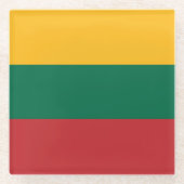 Dessous-de-verre En Verre pavillon lituanien (Devant)