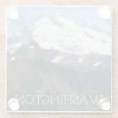 Dessous-de-verre En Verre Paysage de Washington State Mount Baker (Dos)